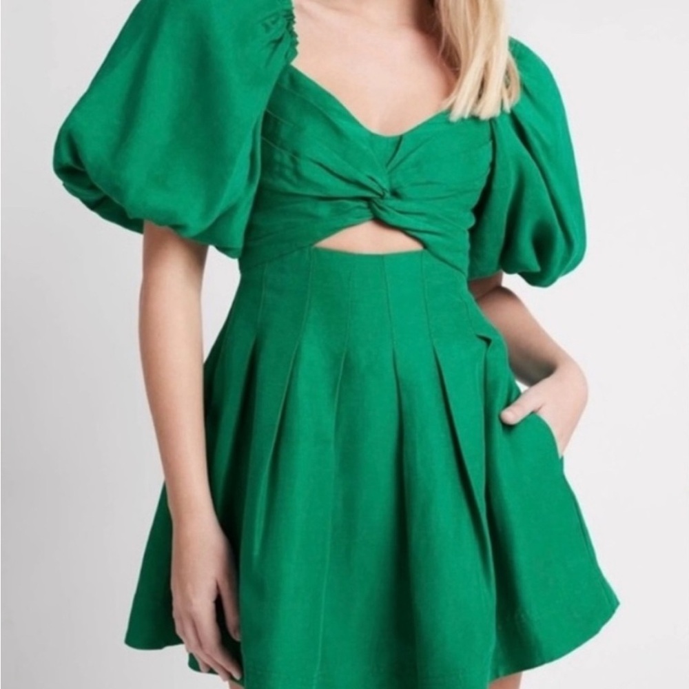 House of Harlow 1960 Green Mini Dress